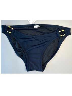 J.Crew NWT Swimsuits Solid Glamour Bikini Hipster Size XS Brilliant Navy Color